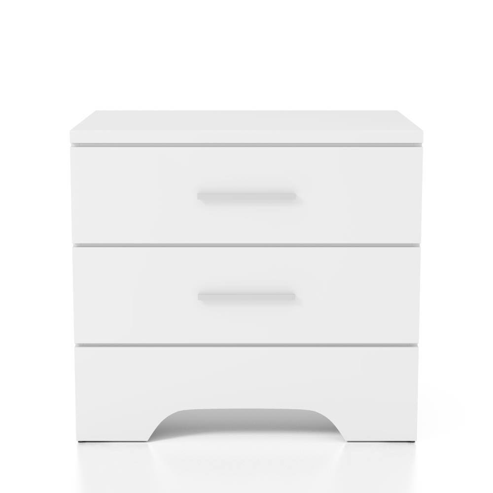 White 2-Drawer Nightstand Z1355