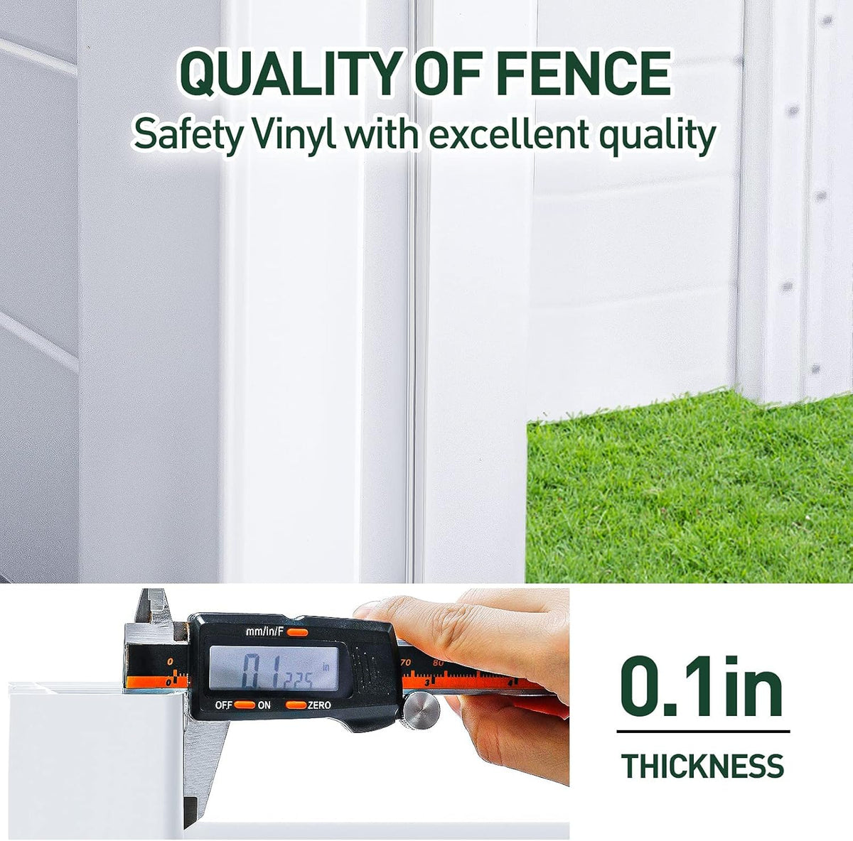 White Vinyl Fence, 2 Panels, 48W x 48H R849
