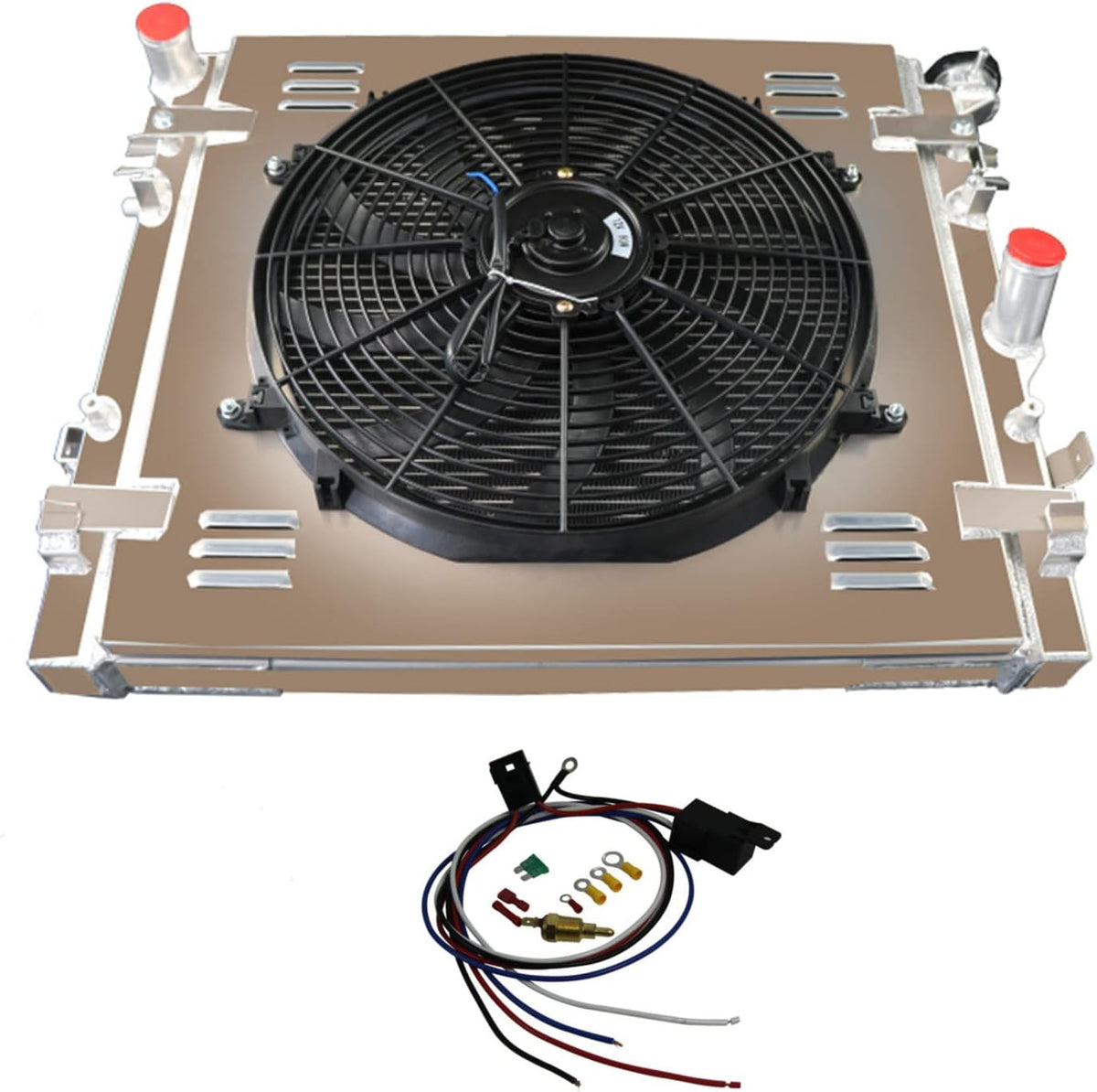 Aluminum Radiator with 16" Fan Shroud and Relay H420522