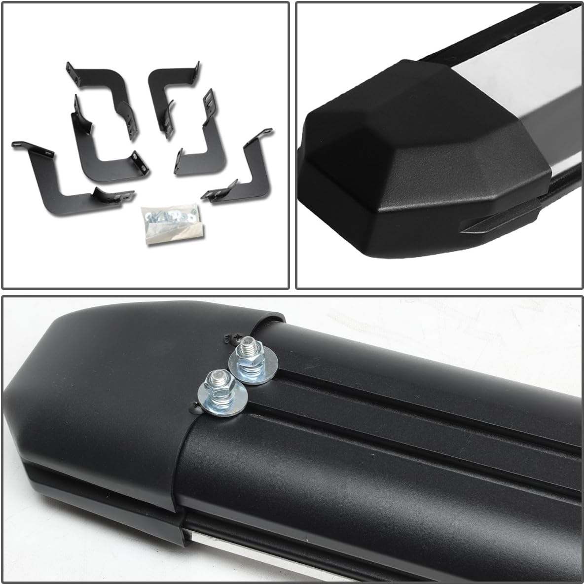 Polished Chrome Aluminum Side Step Nerf Bar Running Board H734
