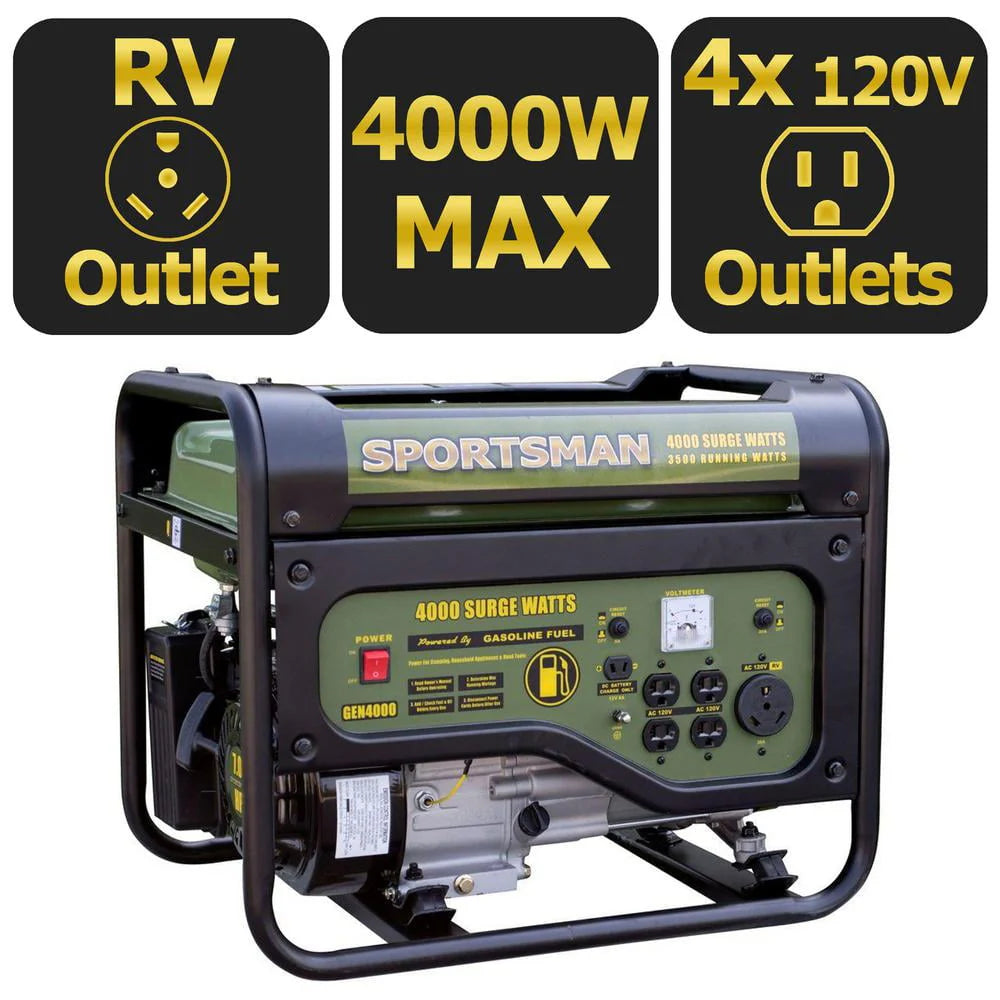4000W Portable Gasoline Generator M62206