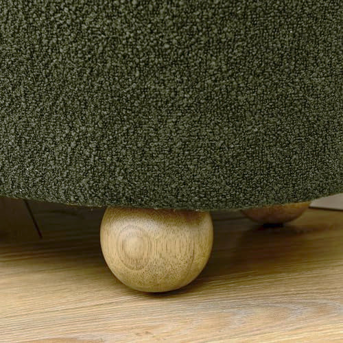 Dark Blue Upholstered Storage Ottoman Bench Z4347