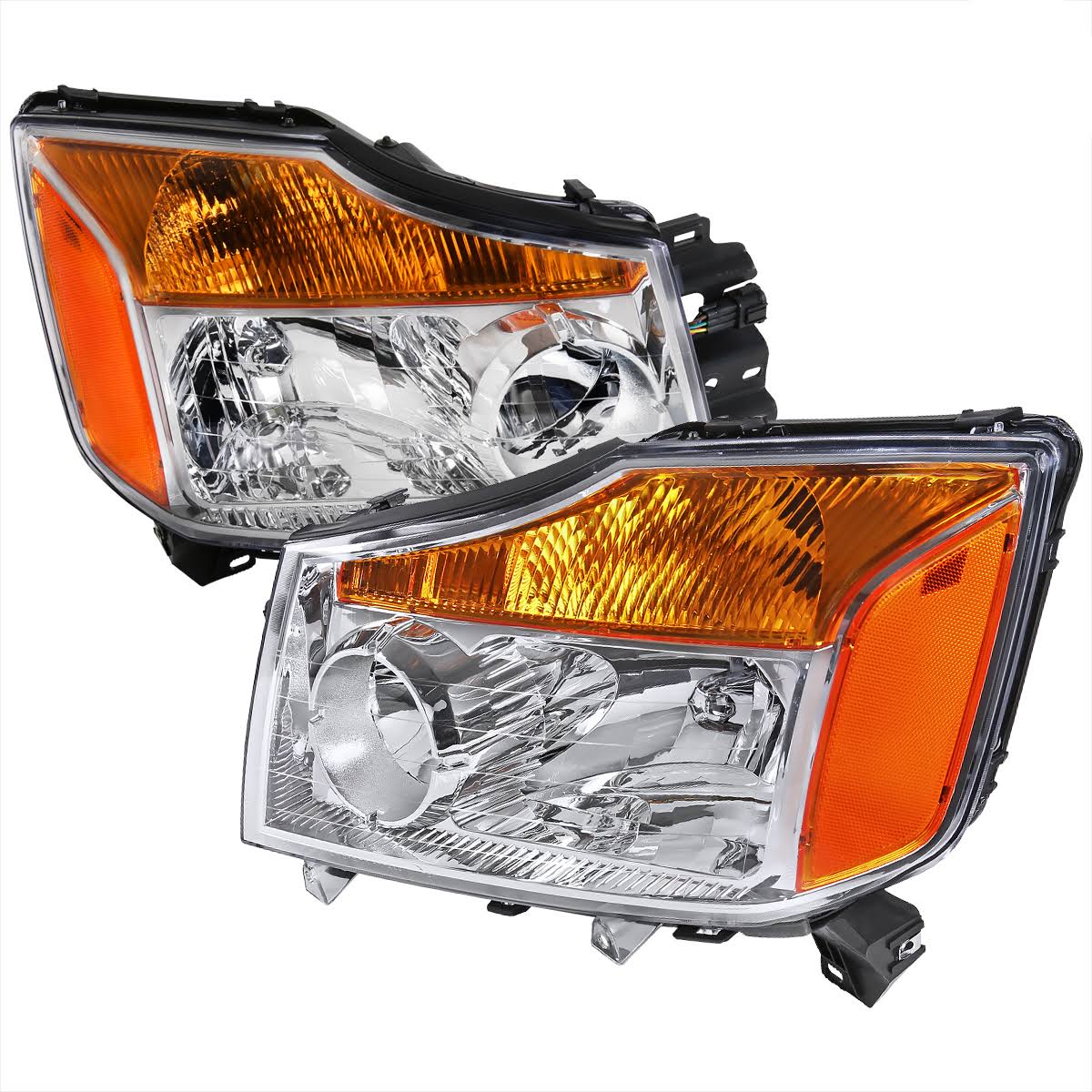 Chrome Crystal Headlights M945