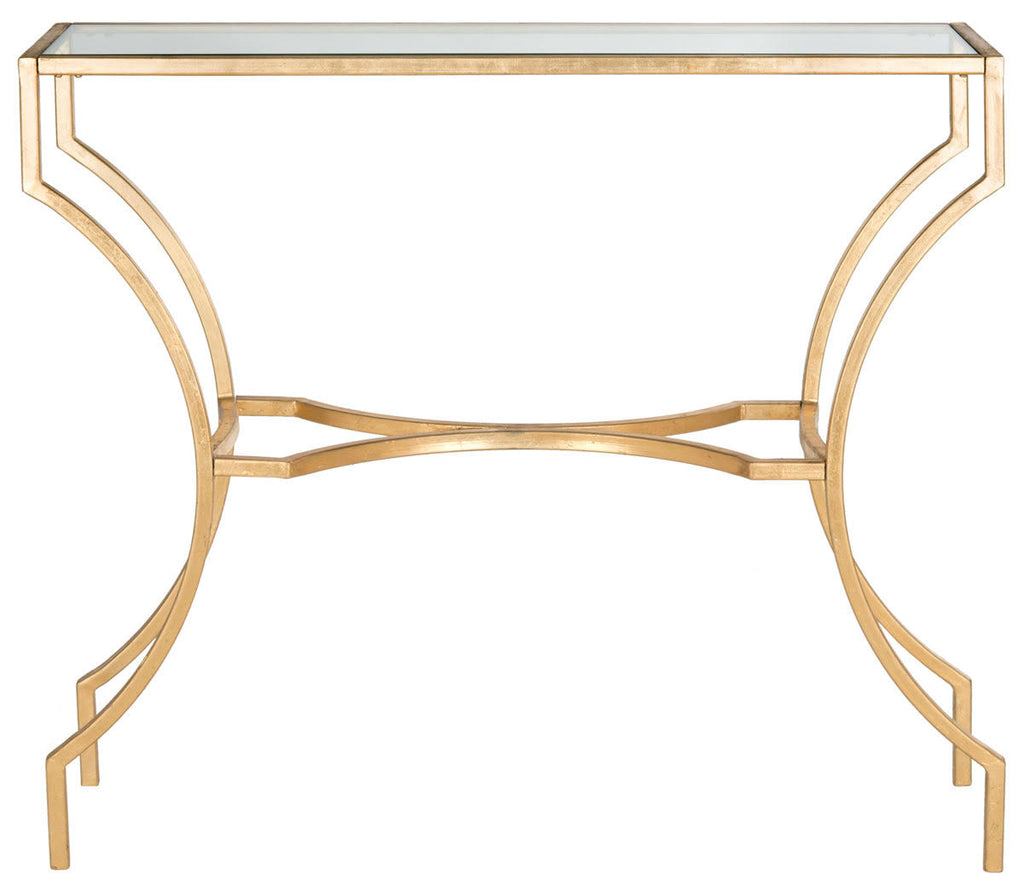 Gold/Glass Console Q25754