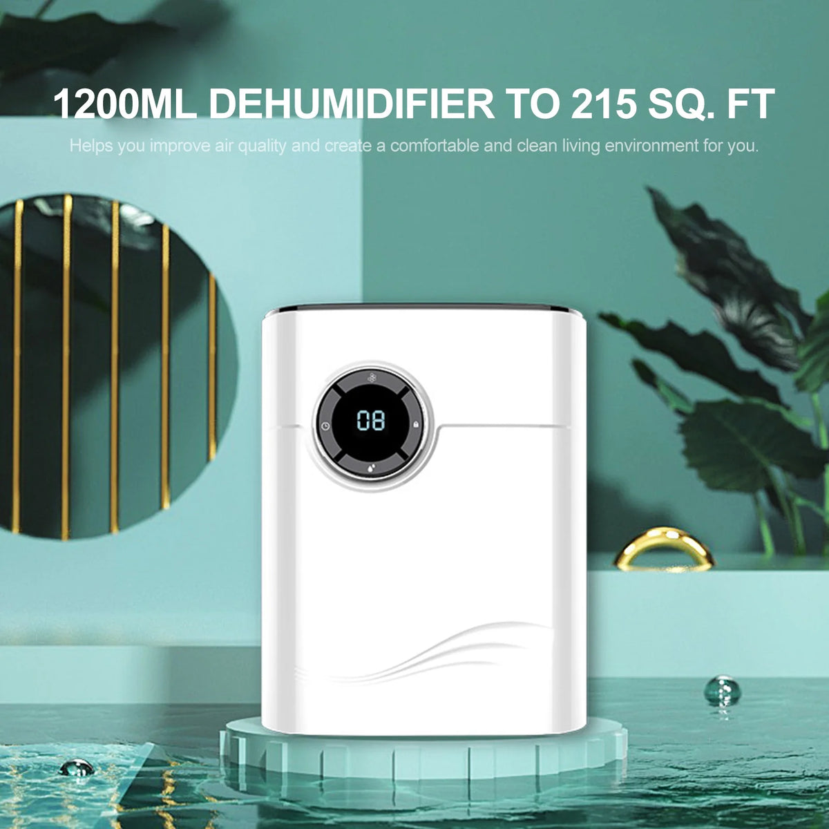 Compact Dehumidifier with Auto off Protection B2408