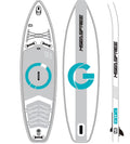 11FT Inflatable Stand Up Paddle Board with Carry Bag, Repair Kit, Paddle and Pump D6202