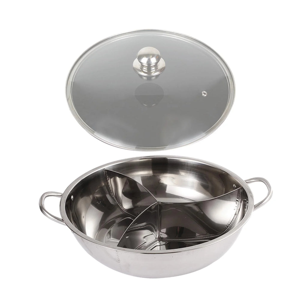 Three Sided Tabletop Hot Pot Cookware 31.2cm S2221