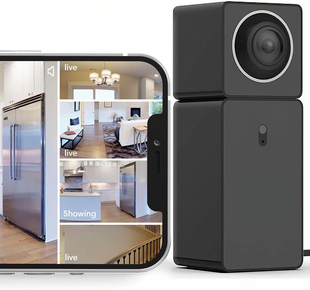 Indoor Security Camera, 1080P HD WiFi, 2 Cams Built-in 1, 360, Motion Detection, Night Vision, 2-Way Audio T286020