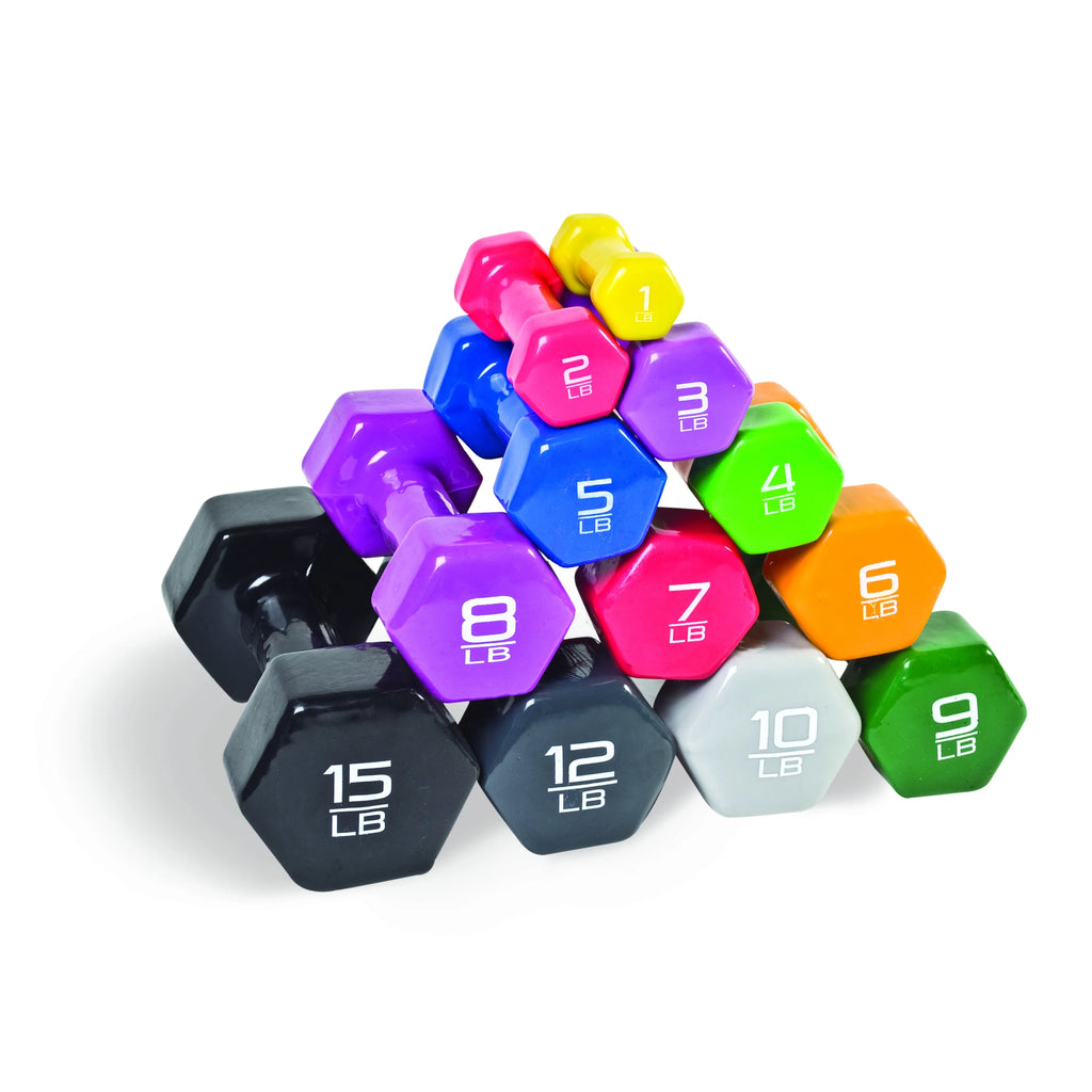 6 Pound Pair Vinyl Coated Dumbbells L772349