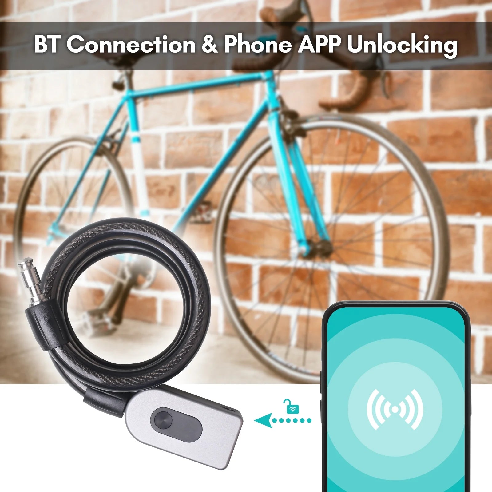 Anti-theft Bike Lock Cable Combination Bicycle Lock Keyless Bicycle Cable Lock IP66 Waterproof S801
