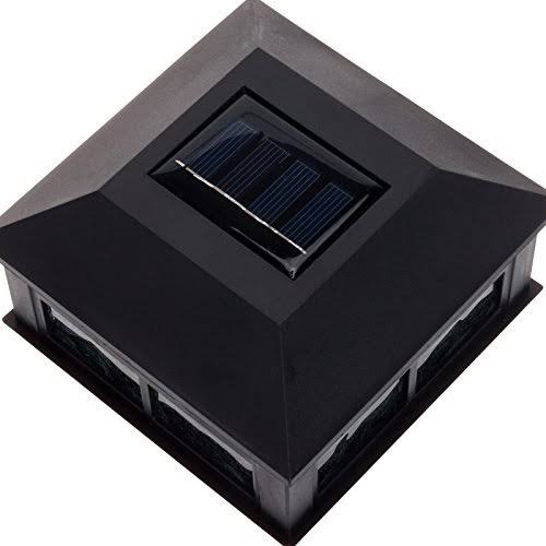 6 Pack Solar Powered Post Cap Light for 4x4 or 5x5 Posts X401