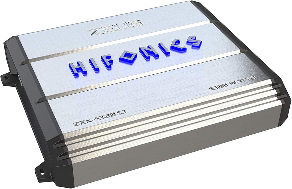 Silver Class D Car Audio Amplifier, 1200-Watt, 1 Ohm Stable S265