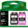 63XL Ink Cartridge Combo Pack (2-Pack, 1 Black, 1 Tri-Color) V189