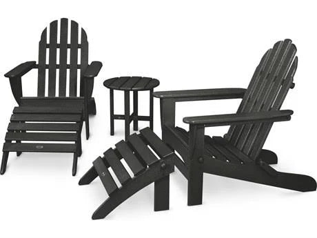 Teak 5-Piece Adirondack Chair Set I173285