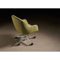 Rolling Office Chair in Flint Oatmeal Brown Grey Fabric Z55940