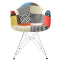 Multicolor Polyester Blend Armchair X748