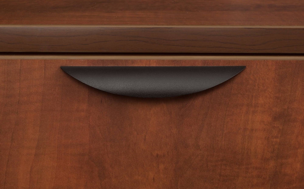 Mahogany Single Pedestal Corner Credenza S4862