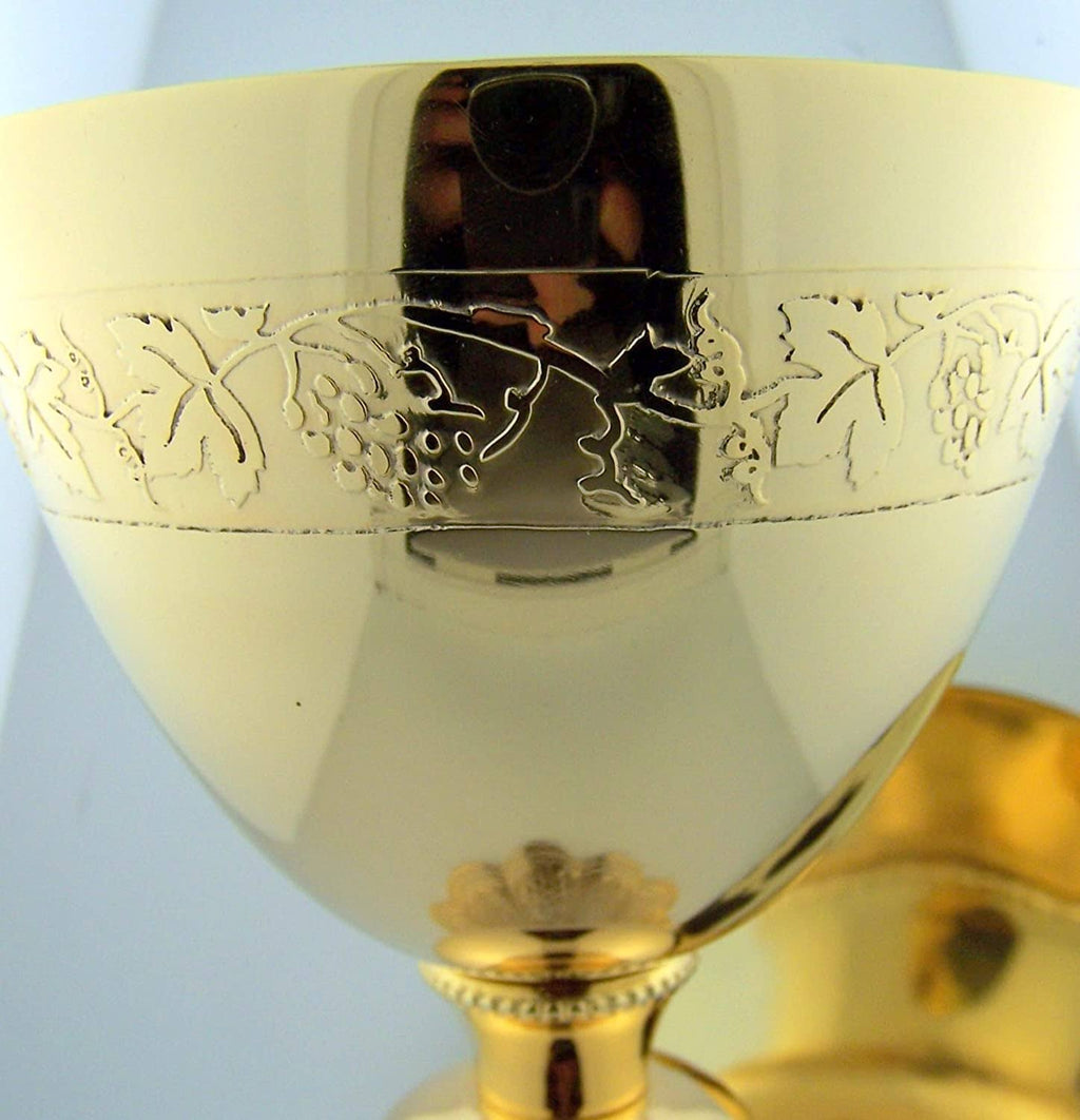 Gold Gild Priest Chalice & Paten H89458
