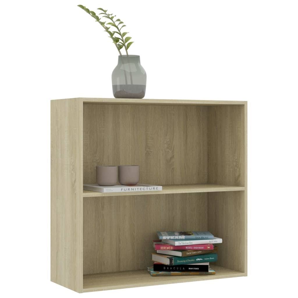 Sonoma Oak 2-Tier Book Cabinet Chipboard W540