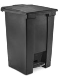 Black 12 Gallon Step-On Trash Can M5081