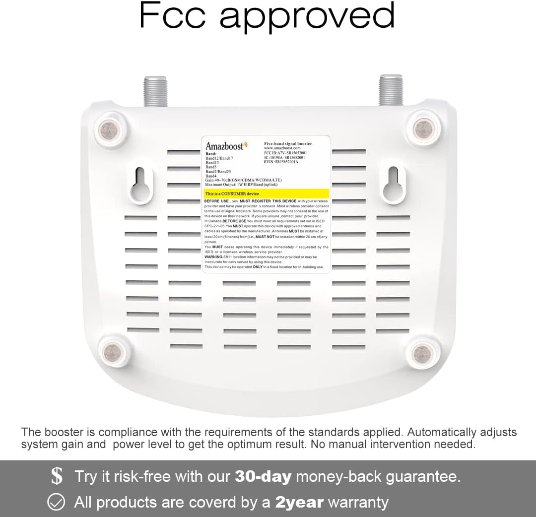 Cell Phone Signal Booster Kit, 2G/3G/4G LTE, 5G Ready C723847