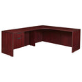 Mahogany Single Pedestal Corner Credenza S4862