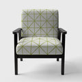 Geometric Green Triangle Upholstered Accent Chair O199520