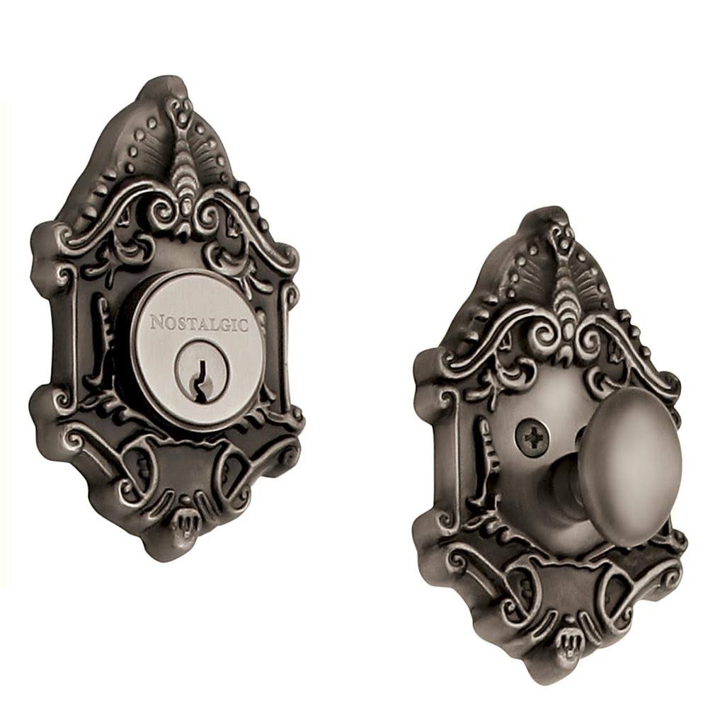 Antique Pewter Single Cylinder Deadbolt O7899
