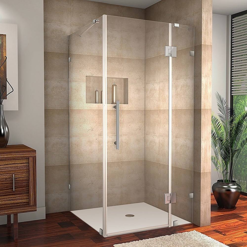 Oil Rubbed Bronze Frameless Hinged Shower Door P36647