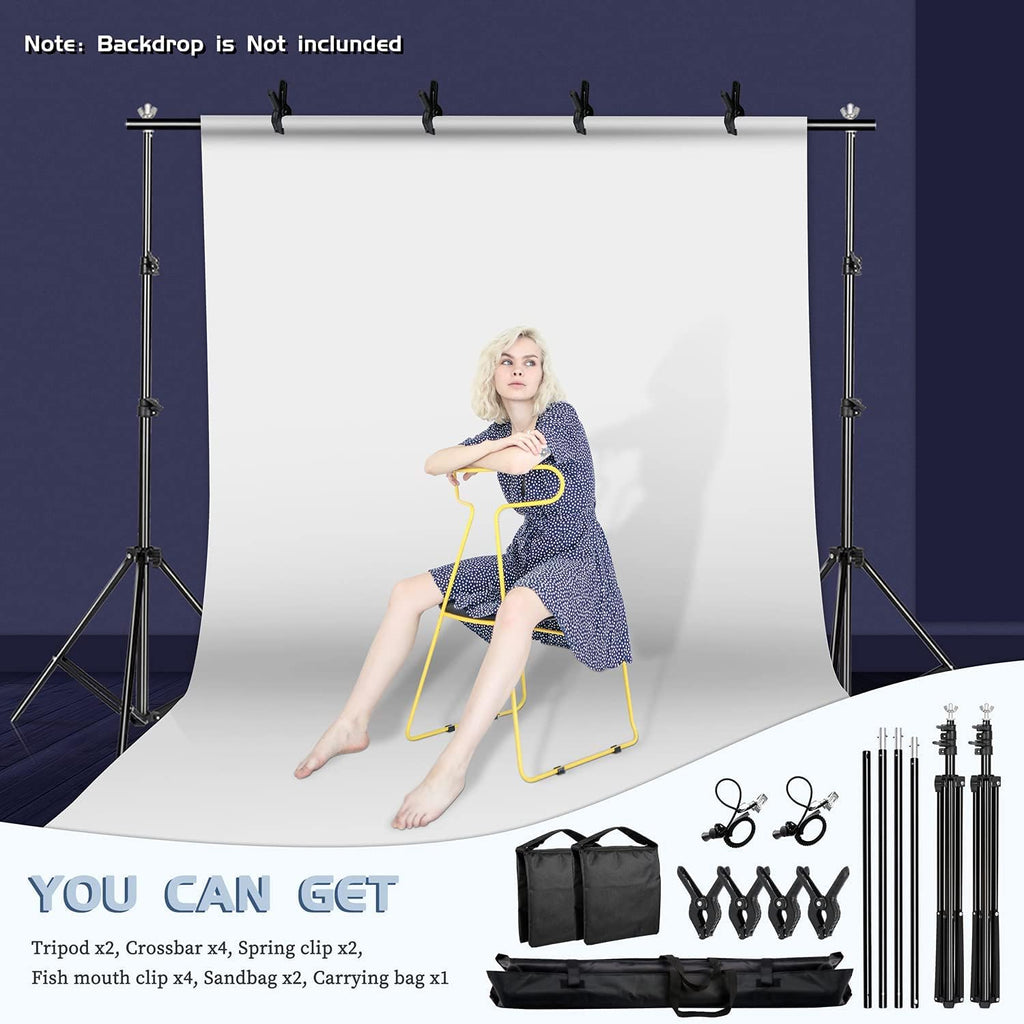 7x10 FT Adjustable Backdrop Stand with Carrying Bag G26322