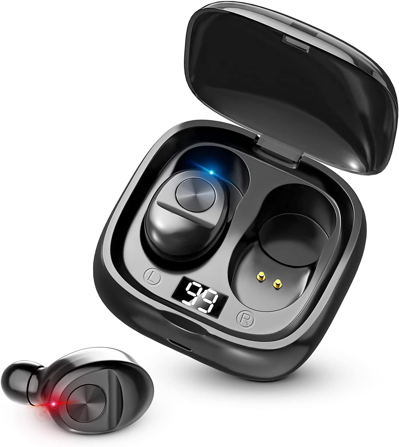 Wireless Earbuds Bluetooth 5.0 with Charging Case and Mic, Pack of 2 U34391