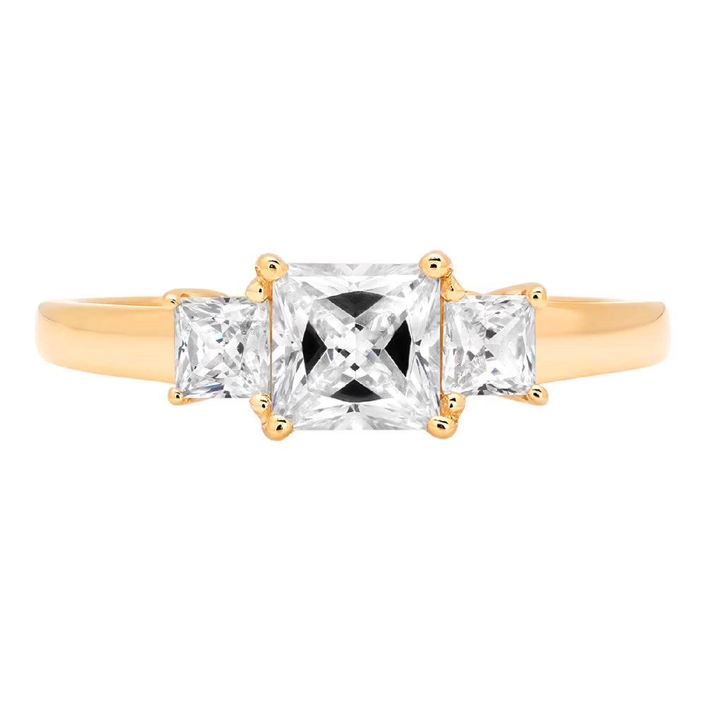 14k Yellow Gold Three-Stone Ring K311167
