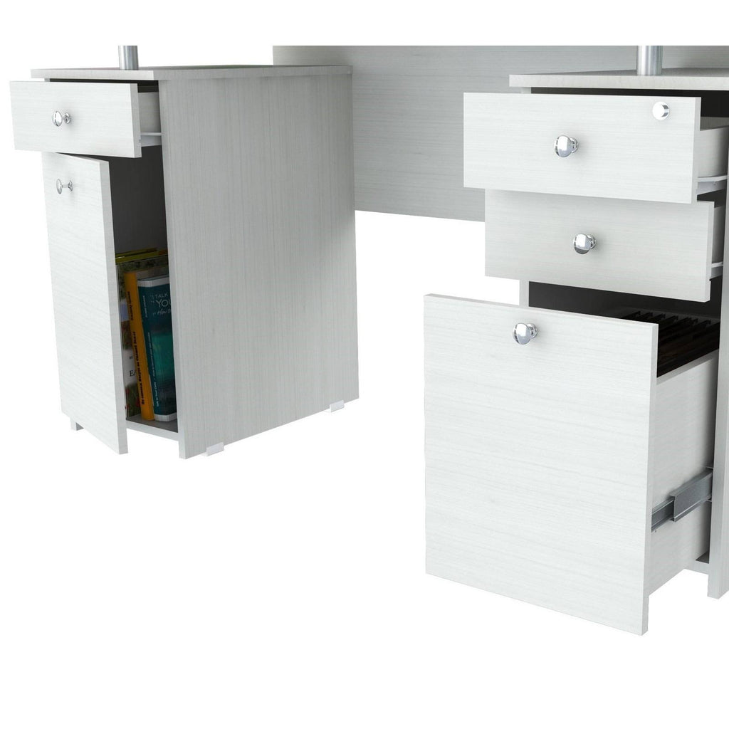 White Computer Desk O45783