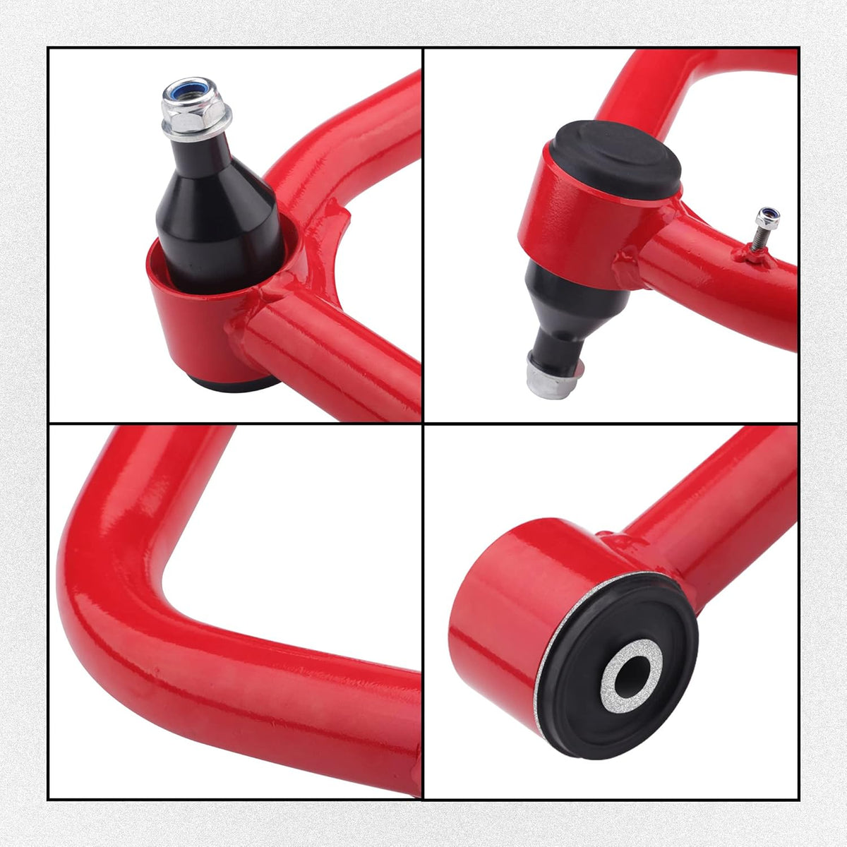Front Upper Control Arms for 2005-2022 Tacoma, 2-4" Lift, Adjustable (Red) M470