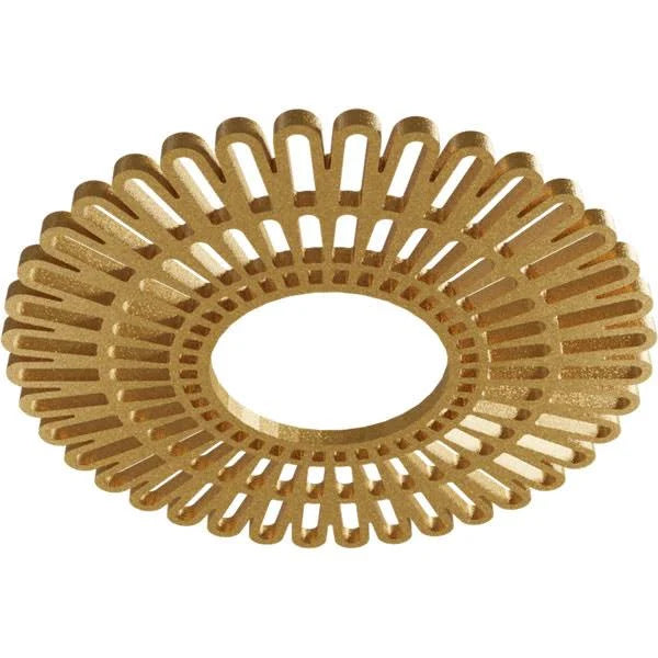 Gold PVC Pierced Ceiling Medallion U4487