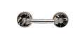 Antique Copper Toilet Paper Holder Black Marble J108241