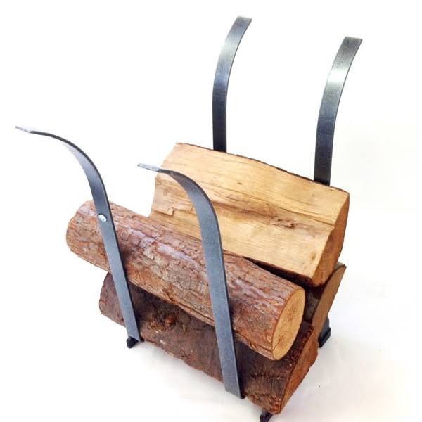 Hammered-Steel Log Rack T7781
