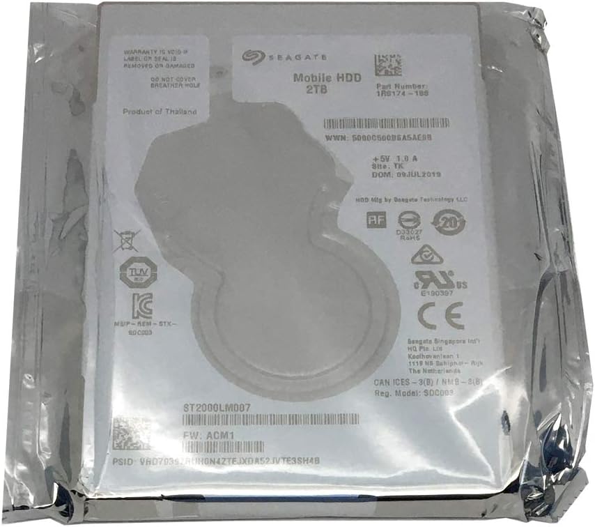 2TB 5400RPM 128MB Cache SATA 6Gb/s 2.5in Internal Hard Drive F695606
