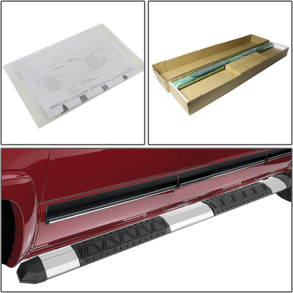 Polished Chrome Aluminum Side Step Nerf Bar Running Board H734