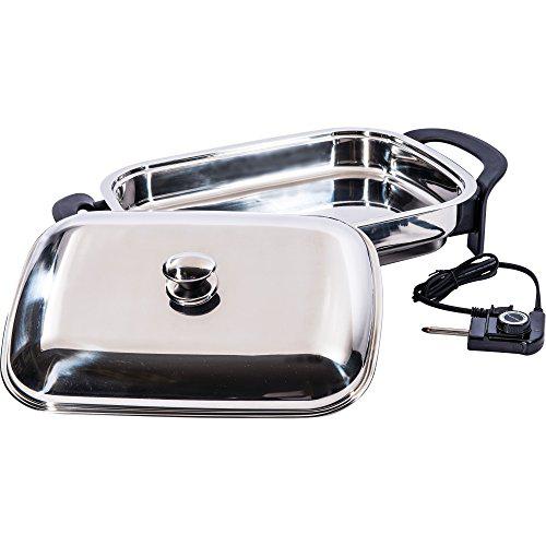 16-Inch Stainless Steel Electric Skillet Q6605