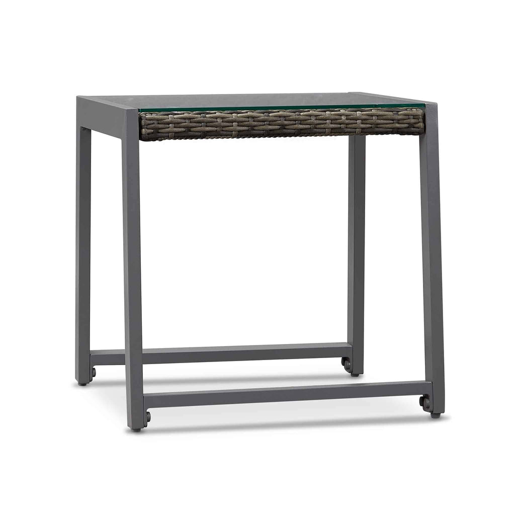 Gray Aluminum Patio End Table, 2 count K9774