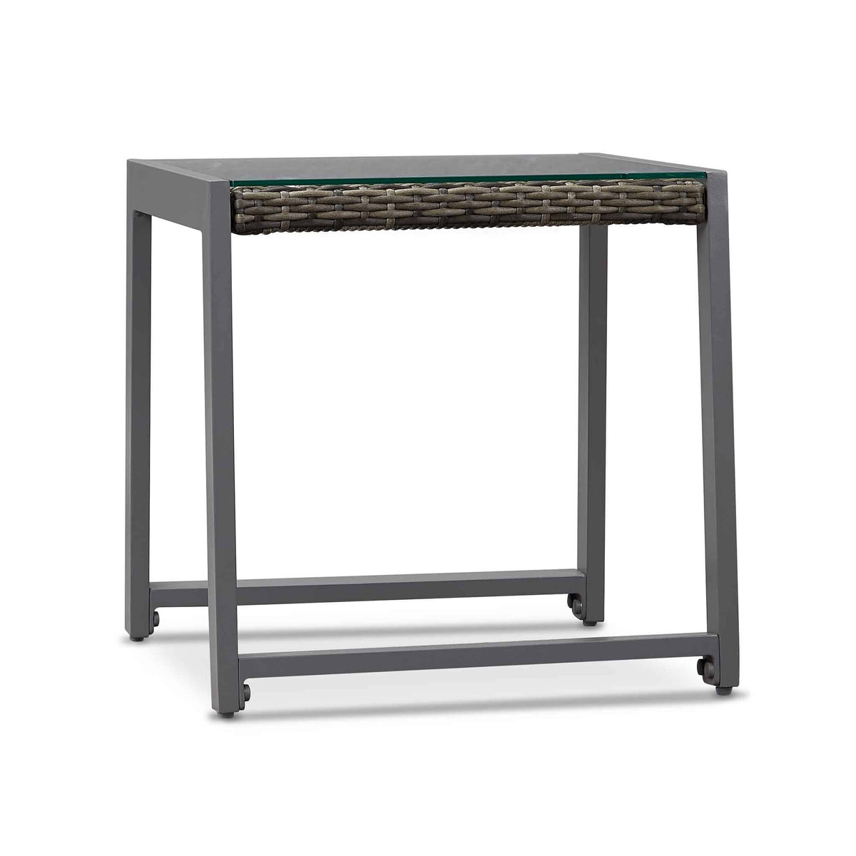 Gray Aluminum Patio End Table, 2 count K9774