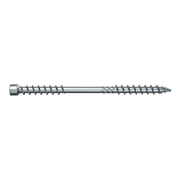 Torx White Galvanized Screw with Reduced Head and Double Full Thread H471155