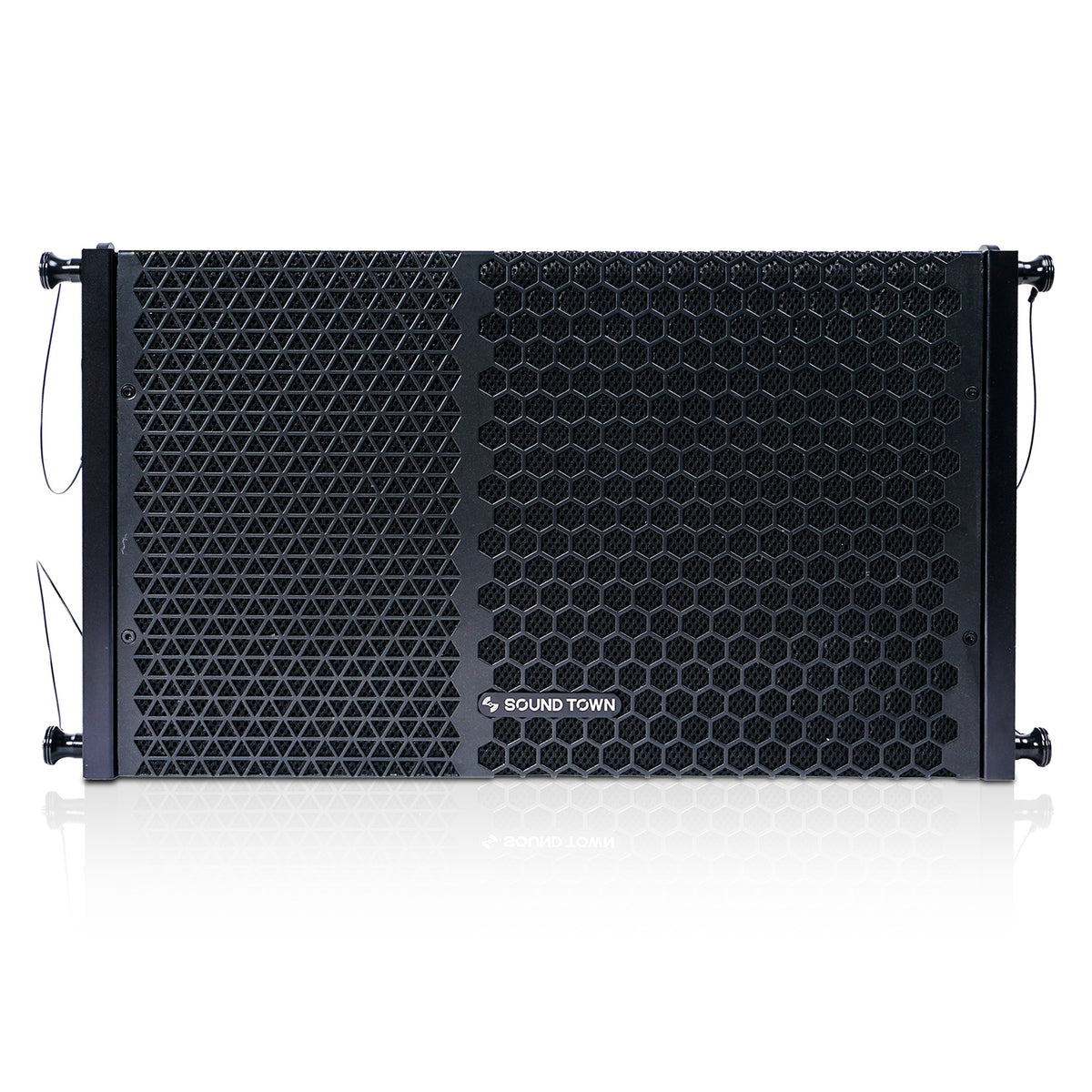 10 Powered Two-Way Line Array Loudspeaker System with Titanium Compression Driver, Black R1997