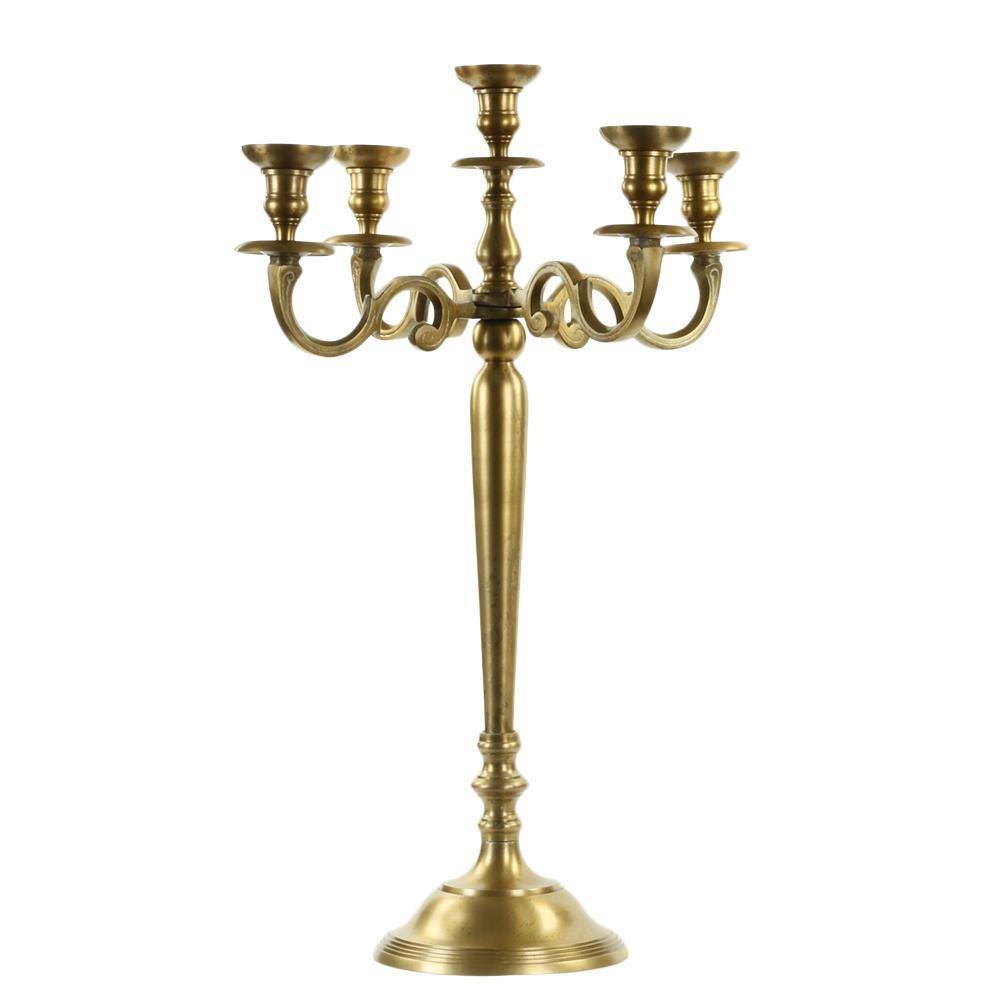 Vintage Brass Metal Candelabra Candle Holder S5194