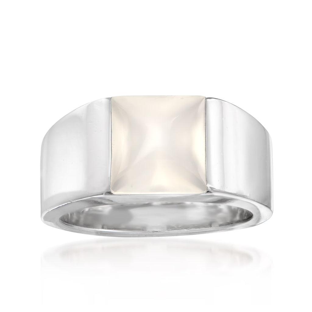 Vintage Cartier Moonstone Ring in 18kt White Gold M467236