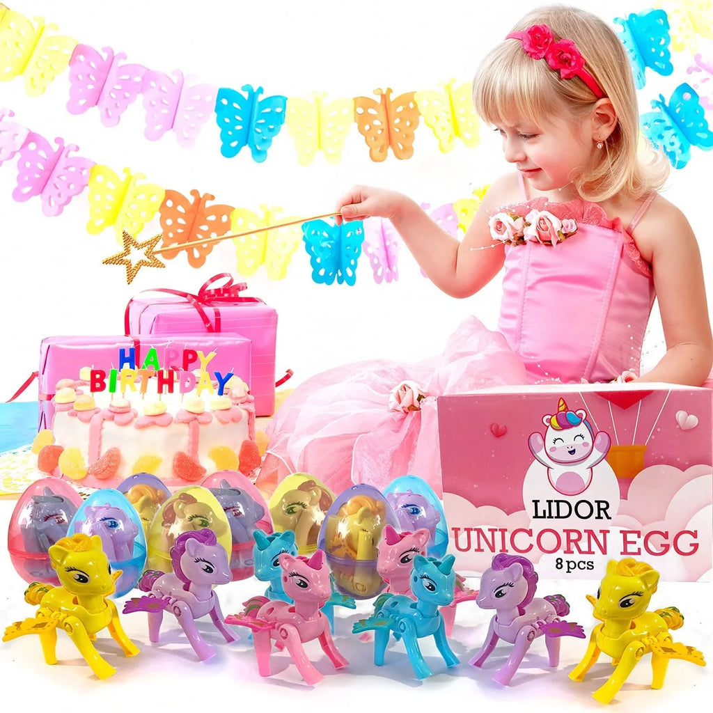 Unicorns Surprise Eggs with Toys Inside Pack of 8 F415
