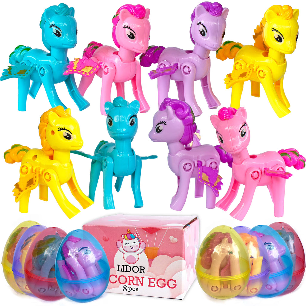 Unicorns Surprise Eggs with Toys Inside Pack of 8 F415