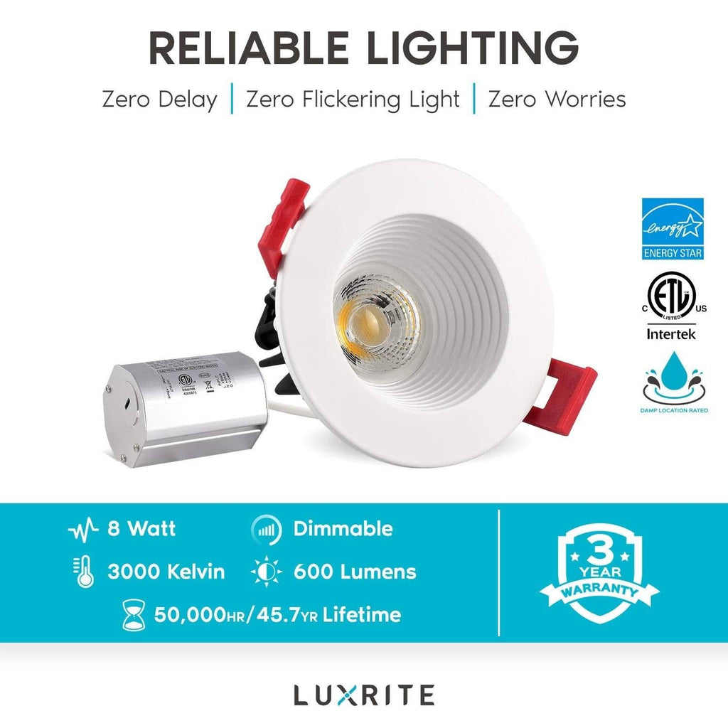 4-Pack Integrated LED Recessed Light Kit U453115