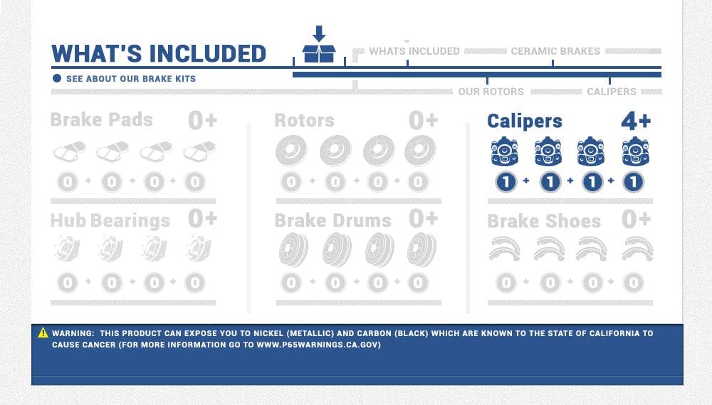 Red Powder Coated Caliper Assembly Set Kit J883